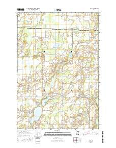 Dalbo Minnesota Current topographic map, 1:24000 scale, 7.5 X 7.5 Minute, Year 2016