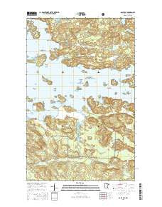 Daley Bay Minnesota Current topographic map, 1:24000 scale, 7.5 X 7.5 Minute, Year 2016