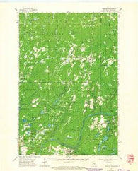 Danbury Wisconsin Historical topographic map, 1:62500 scale, 15 X 15 Minute, Year 1962