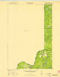 Danbury Wisconsin Historical topographic map, 1:48000 scale, 15 X 15 Minute, Year 1949