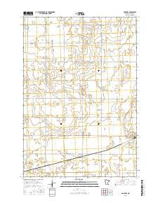 Danvers Minnesota Current topographic map, 1:24000 scale, 7.5 X 7.5 Minute, Year 2016