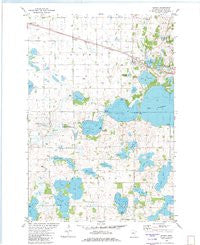 Darwin Minnesota Historical topographic map, 1:24000 scale, 7.5 X 7.5 Minute, Year 1982