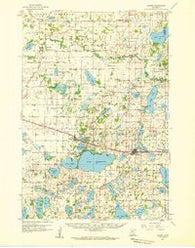 Dassel Minnesota Historical topographic map, 1:62500 scale, 15 X 15 Minute, Year 1958