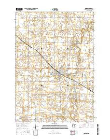 Dawson Minnesota Current topographic map, 1:24000 scale, 7.5 X 7.5 Minute, Year 2016