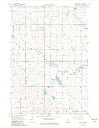 Dawson NW Minnesota Historical topographic map, 1:24000 scale, 7.5 X 7.5 Minute, Year 1967