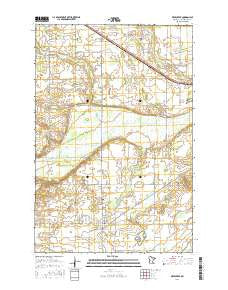 Deer Creek Minnesota Current topographic map, 1:24000 scale, 7.5 X 7.5 Minute, Year 2016