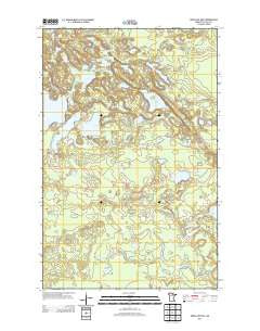 Deer Lake East Minnesota Historical topographic map, 1:24000 scale, 7.5 X 7.5 Minute, Year 2013