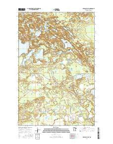 Deer Lake East Minnesota Current topographic map, 1:24000 scale, 7.5 X 7.5 Minute, Year 2016