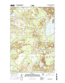 Deer Lake West Minnesota Current topographic map, 1:24000 scale, 7.5 X 7.5 Minute, Year 2016