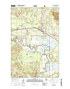 Deer River Minnesota Current topographic map, 1:24000 scale, 7.5 X 7.5 Minute, Year 2016