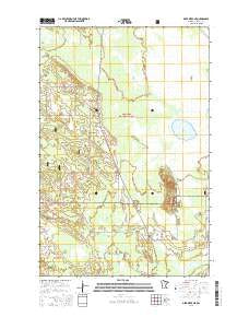 Deer River NE Minnesota Current topographic map, 1:24000 scale, 7.5 X 7.5 Minute, Year 2016