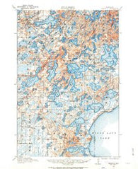 Deerwood Minnesota Historical topographic map, 1:62500 scale, 15 X 15 Minute, Year 1912