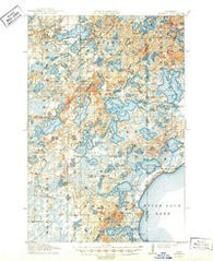Deerwood Minnesota Historical topographic map, 1:62500 scale, 15 X 15 Minute, Year 1914