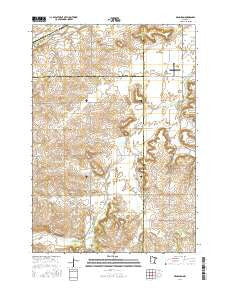Dennison Minnesota Current topographic map, 1:24000 scale, 7.5 X 7.5 Minute, Year 2016