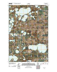 Dent Minnesota Historical topographic map, 1:24000 scale, 7.5 X 7.5 Minute, Year 2010