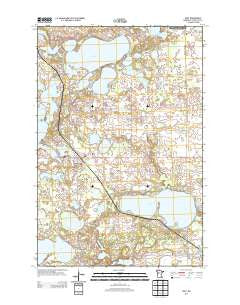 Dent Minnesota Historical topographic map, 1:24000 scale, 7.5 X 7.5 Minute, Year 2013