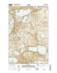 Dent Minnesota Current topographic map, 1:24000 scale, 7.5 X 7.5 Minute, Year 2016