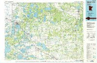 Detroit Lakes Minnesota Historical topographic map, 1:100000 scale, 30 X 60 Minute, Year 1986