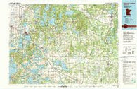 Detroit Lakes Minnesota Historical topographic map, 1:100000 scale, 30 X 60 Minute, Year 1986