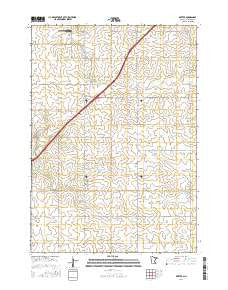 Dexter Minnesota Current topographic map, 1:24000 scale, 7.5 X 7.5 Minute, Year 2016