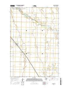 Doran Minnesota Current topographic map, 1:24000 scale, 7.5 X 7.5 Minute, Year 2016