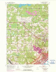 Duluth Heights Minnesota Historical topographic map, 1:24000 scale, 7.5 X 7.5 Minute, Year 1953