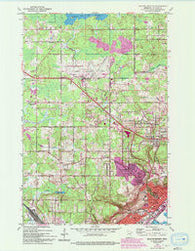 Duluth Heights Minnesota Historical topographic map, 1:24000 scale, 7.5 X 7.5 Minute, Year 1953