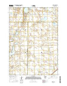 Dundee Minnesota Current topographic map, 1:24000 scale, 7.5 X 7.5 Minute, Year 2016