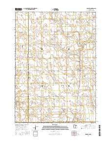 Dunnell Minnesota Current topographic map, 1:24000 scale, 7.5 X 7.5 Minute, Year 2016
