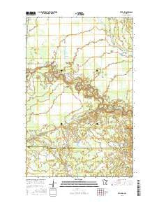 Effie NW Minnesota Current topographic map, 1:24000 scale, 7.5 X 7.5 Minute, Year 2016