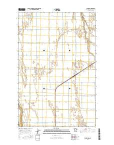 Eldred Minnesota Current topographic map, 1:24000 scale, 7.5 X 7.5 Minute, Year 2016