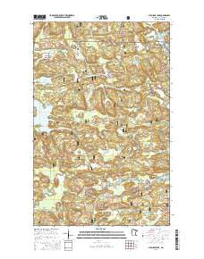 Elephant Lake Minnesota Current topographic map, 1:24000 scale, 7.5 X 7.5 Minute, Year 2016