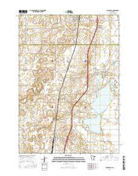 Ellendale Minnesota Current topographic map, 1:24000 scale, 7.5 X 7.5 Minute, Year 2016