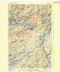 Ely Minnesota Historical topographic map, 1:62500 scale, 15 X 15 Minute, Year 1939