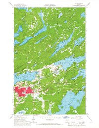 Ely Minnesota Historical topographic map, 1:24000 scale, 7.5 X 7.5 Minute, Year 1965