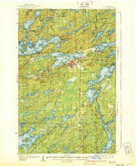 Ely Minnesota Historical topographic map, 1:62500 scale, 15 X 15 Minute, Year 1939
