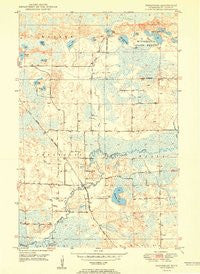 Embarrass Minnesota Historical topographic map, 1:24000 scale, 7.5 X 7.5 Minute, Year 1950