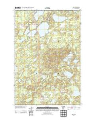 Emily Minnesota Historical topographic map, 1:24000 scale, 7.5 X 7.5 Minute, Year 2013