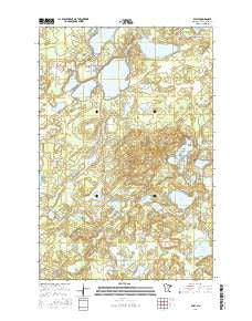 Emily Minnesota Current topographic map, 1:24000 scale, 7.5 X 7.5 Minute, Year 2016