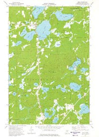 Emily Minnesota Historical topographic map, 1:24000 scale, 7.5 X 7.5 Minute, Year 1973
