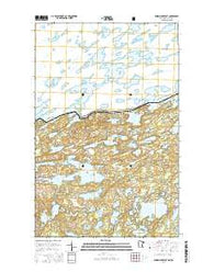 Ensign Lake East Minnesota Current topographic map, 1:24000 scale, 7.5 X 7.5 Minute, Year 2016
