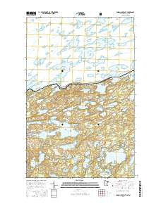 Ensign Lake East Minnesota Current topographic map, 1:24000 scale, 7.5 X 7.5 Minute, Year 2016