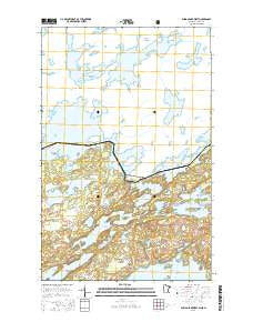 Ensign Lake West Minnesota Current topographic map, 1:24000 scale, 7.5 X 7.5 Minute, Year 2016