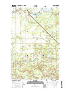 Ericsburg Minnesota Current topographic map, 1:24000 scale, 7.5 X 7.5 Minute, Year 2016
