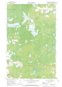 Ericsburg NW Minnesota Historical topographic map, 1:24000 scale, 7.5 X 7.5 Minute, Year 1969