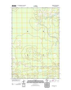 Ericsburg NW Minnesota Historical topographic map, 1:24000 scale, 7.5 X 7.5 Minute, Year 2013