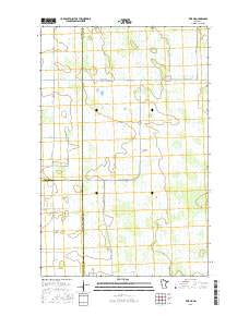 Erie NE Minnesota Current topographic map, 1:24000 scale, 7.5 X 7.5 Minute, Year 2016