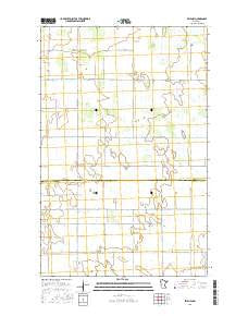 Erie NW Minnesota Current topographic map, 1:24000 scale, 7.5 X 7.5 Minute, Year 2016