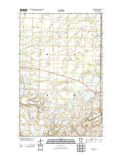 Erskine Minnesota Historical topographic map, 1:24000 scale, 7.5 X 7.5 Minute, Year 2013