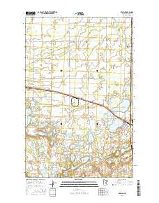 Erskine Minnesota Current topographic map, 1:24000 scale, 7.5 X 7.5 Minute, Year 2016